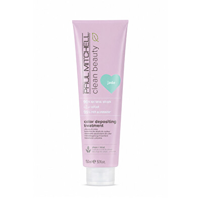 Paul Mitchell - Színezett hajmaszk Clean Beauty Jade (Color Depositing Treatment) 150 ml