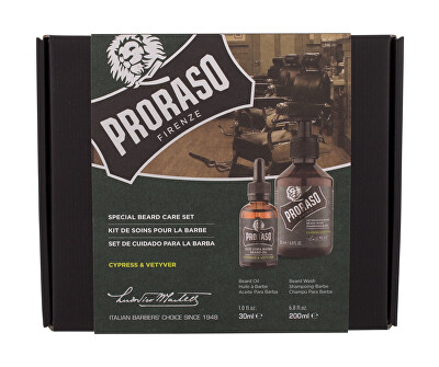 Proraso - Dárková sada přípravků na plnovous Cypress & Vetyver