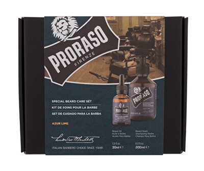 Proraso - Dárková sada přípravků na plnovous Azur Lime