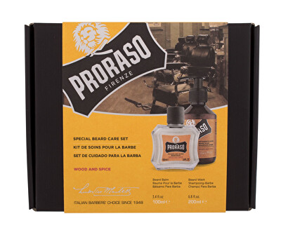 Proraso - Dárková sada přípravků pro péči o vousy Wood & Spice