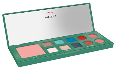 PUPA Milano - Paletka na tvář Pupart Small Green (Palette) 11,4 g