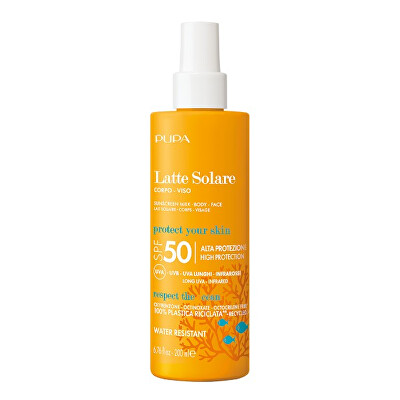 PUPA Milano - Fényvédő tej spray-ben Latte Solare SPF 50 (Sunscreen Milk) 200 ml