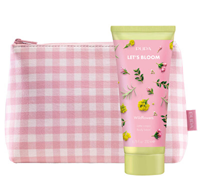 PUPA Milano - Tělové mléko s taštičkou Wild Flowers Let`s Bloom (Body Lotion) 200 ml