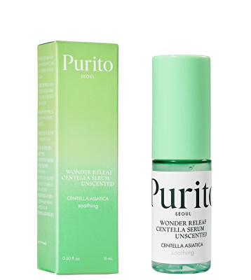 PURITO - Neparfemované pleťové sérum s pupečníkem asijským Wonder Releaf Centella (Serum Unscented) 15 ml