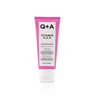 Q+A - Antioxidační maska s vitamíny A, C, E (Warming Gel Mask) 75 ml