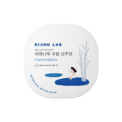 ROUND LAB - Sluneční ochrana v houbičce Birch Juice (Moisutrizing Sun Cushion) 15 g