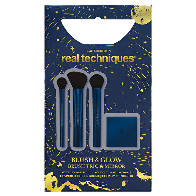 Real Techniques - Sada štětců a zrcátka Blush & Glow
