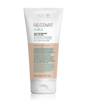 Revlon Professional - Multifunkční gel pro kudrnaté a vlnité vlasy Restart Curls (Multipurpose Gel-to-Oil) 150 ml