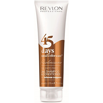 Revlon Professional - Šampon a kondicionér pro intenzivní měděné odstíny 45 days total color care (Shampoo & Conditioner Intense Coppers) 275 ml