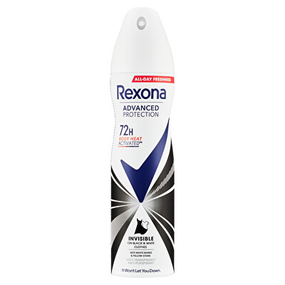 Rexona - Antiperspirant ve spreji Advanced Protection Invisible Black & White 150 ml