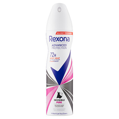 Rexona - Antiperspirant ve spreji Advanced Protection Invisible Pure 150 ml