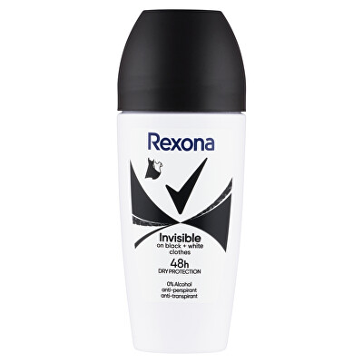 Rexona - Kuličkový antiperspirant Invisible Black + White 50 ml