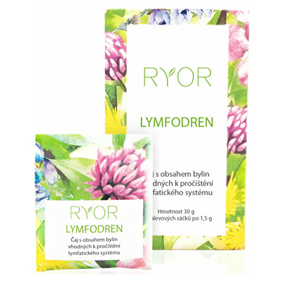 RYOR - Bylinný čaj Lymfodren 20 x 1,5 g