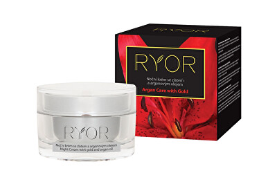 RYOR - Noční krém se zlatem a arganovým olejem 50 ml