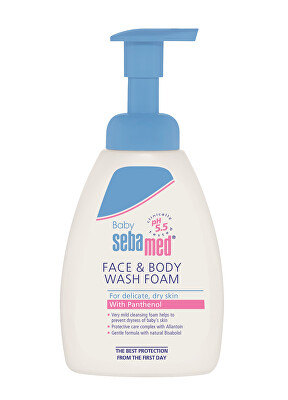 Sebamed - Dětská mycí pěna na obličej a tělo Baby (Face & Body Wash Foam) 400 ml