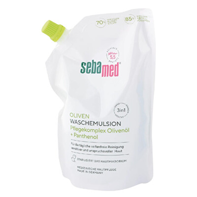 Sebamed - Náhradní náplň pro mycí emulzi s olivovým olejem (Olive Face & Body Wash Refill) 400 ml