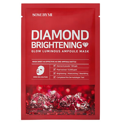 Some By Mi - Pleťová maska Diamond Brightening Glow Luminous Ampoule Mask 25 g