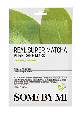 Some By Mi - Pleťová maska na rozšířené póry Real Super Matcha (Pore Care Mask) 20 g