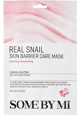 Some By Mi - Sada exfoliačních a hydratačních pleťových masek Real Snail (Skin Barrier Care Mask) 20 x 20 g