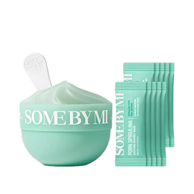 Some By Mi - Zklidňující pleťová maska PDRN Spirulina (Soothing Sherbet Mask) 10 x 1 g