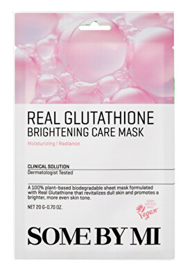 Some By Mi - Zklidňující pleťová maska Real Glutathione (Brightening Care Mask) 20 g