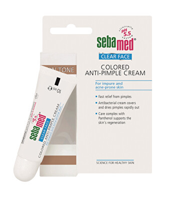 Sebamed - Tónovací krém na akné Clear Face (Coloured Anti-Pimple Cream) 10 ml