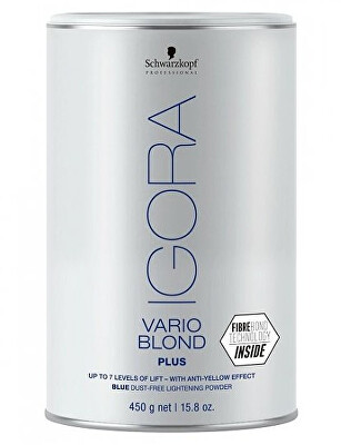 Schwarzkopf Professional - Modrý odbarvovací pudr IG Vario Blond Light Plus (Powder) 450 g