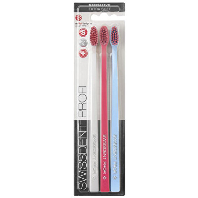 Swissdent - Zubní kartáček Gentle Extra Soft 2 + 1 ZDARMA