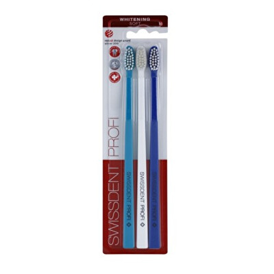 Swissdent - Zubní kartáček Whitening Trio Soft 2 + 1 ZDARMA