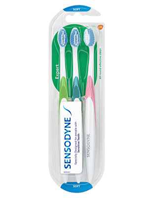 Sensodyne - Zubní kartáček pro citlivé zuby Expert Triopack 3 ks