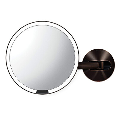 Simplehuman - Kosmetické zrcátko na zeď se sensorem Dark Bronze