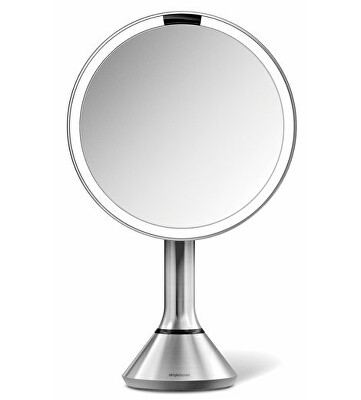 Simplehuman - Zrcátko s dotykovým ovládáním intenzity osvětlení Dual Light nerez
