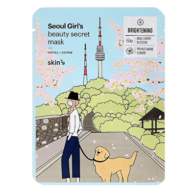 skin79 - Plátýnková pleťová maska Seoul Girl`s Beauty Secret (Brightening Mask) 20 g