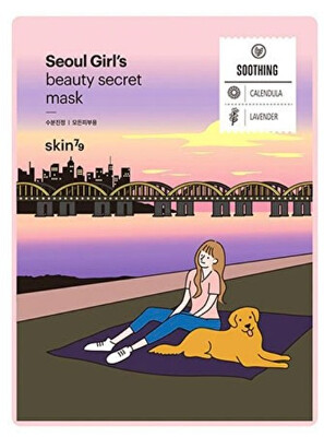 skin79 - Plátýnková zklidňující maska Seoul Girl`s Beauty Secret Mask (Soothing Mask) 20 g