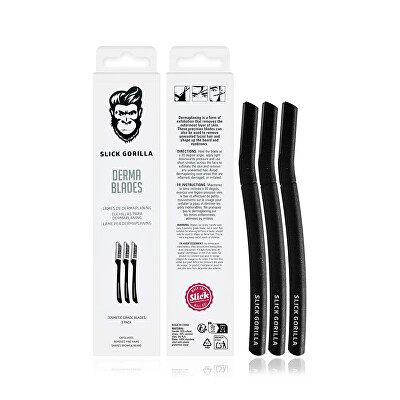 SLICK GORILLA - Jednorazové holiace čepelky Derma Blades 3 ks