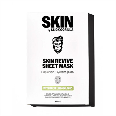 SLICK GORILLA - Plátínková maska Skin Revive Sheet Mask 3 ks