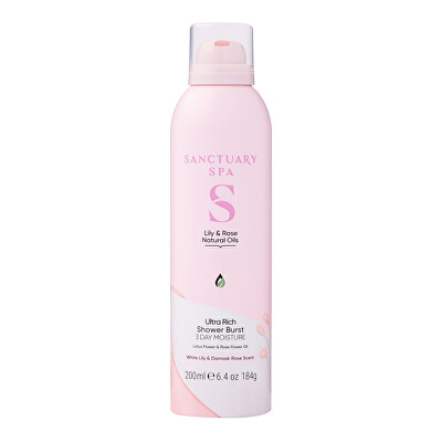 Sanctuary Spa - Sprchová pěna Lilie a růže Shower Burst 200 ml