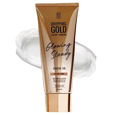 Dripping Gold - Samoopalovací krém Medium/Dark Dripping Gold Glowing Steady (Gradual Tan) 200 ml