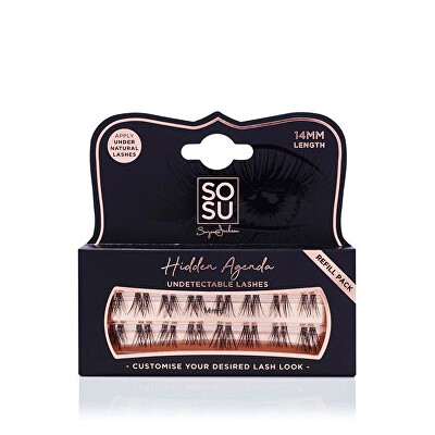 SOSU Cosmetics - Doplňovací individuální řasy Hidden Agenda 14 mm (Individual Lashes)