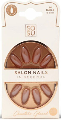 SOSU Cosmetics - Umělé nehty Chocolate (Salon Nails) 24 ks