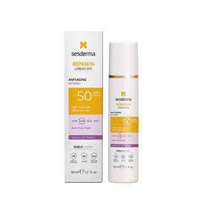 Sesderma - Opalovací krém na obličej s anti-age účinky SPF 50 Repaskin Urban 365 (Anti-Age Facial Sunscreen) 50 ml
