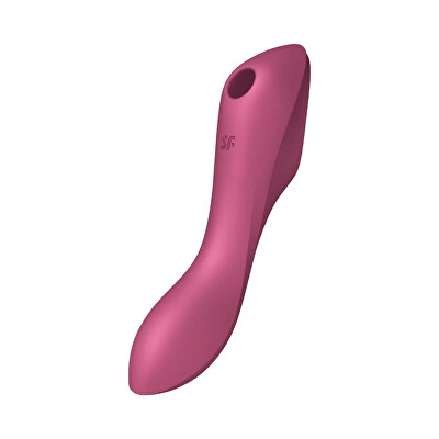 Satisfyer - Vibrátor na stimulaci klitorisu Curvy Trinity 3 Red