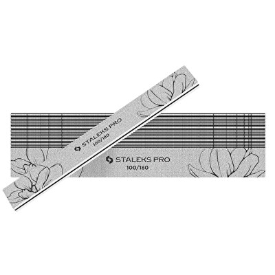 STALEKS - Minerální pilník na nehty rovný Expert 20 100/180 (Straight Mineral Nail File) 25 ks