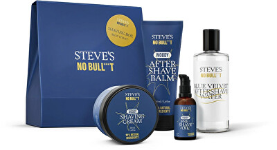Steve's - Dárková sada Shaving Box Blue Velvet