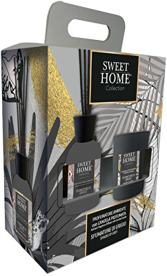 Sweet Home Collection - Dárková sada aroma difuzéru se svíčkou Shades of Grey
