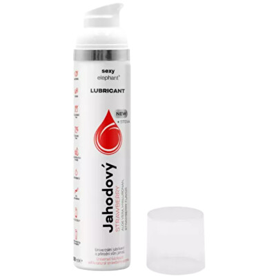 Sexy Elephant - Jahodový lubrikační gel 100 ml