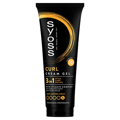Syoss - Gel pro kudrnaté a vlnité vlasy Curl Cream Gel 250 ml