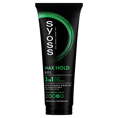Syoss - Gel na vlasy se silnou fixací Max Hold Gel 250 ml