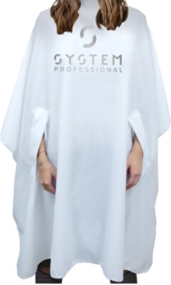 System Professional - Kadeřnická pláštěnka White (Cape)