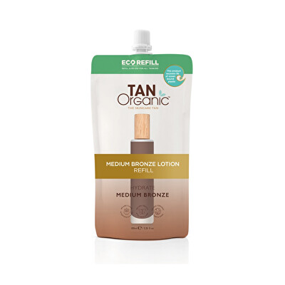 Tan Organic - Samoopalovací tělová emulze (Medium Bronze Lotion) - náhradní náplň 200 ml